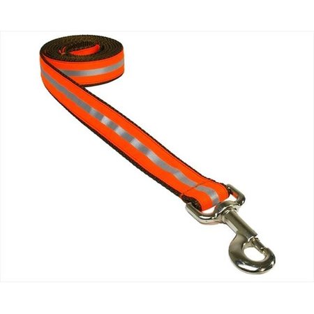 FLY FREE ZONE,INC. 4 ft. Reflective Dog Leash; Orange - Small FL685327